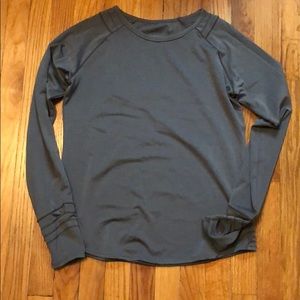 Oiselle Gray Long Sleeve Running Top